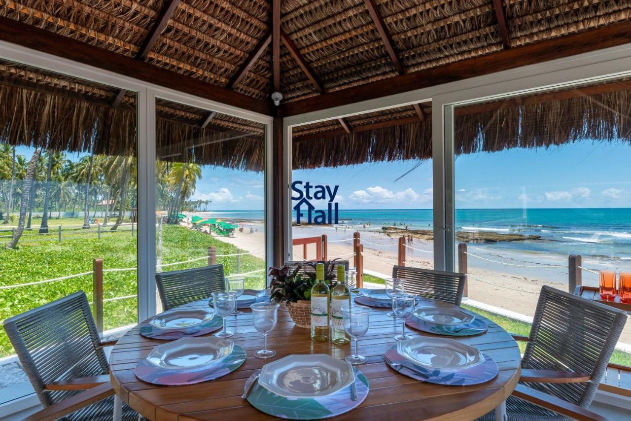 Casa-4Qts-Beira Mar-Piscina E Cozinheira-Sh038 Villa Praia dos Carneiros Ngoại thất bức ảnh