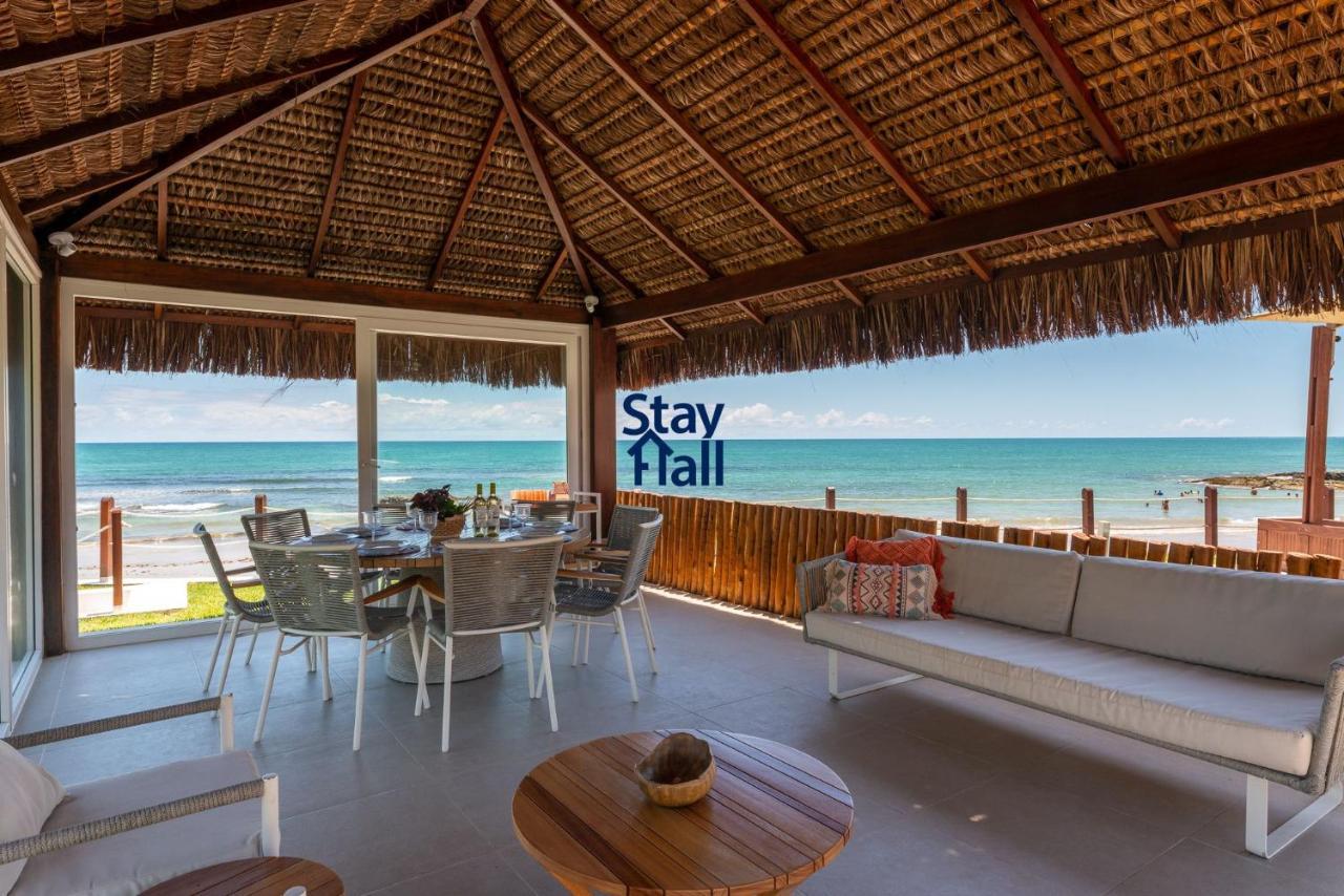 Casa-4Qts-Beira Mar-Piscina E Cozinheira-Sh038 Villa Praia dos Carneiros Ngoại thất bức ảnh