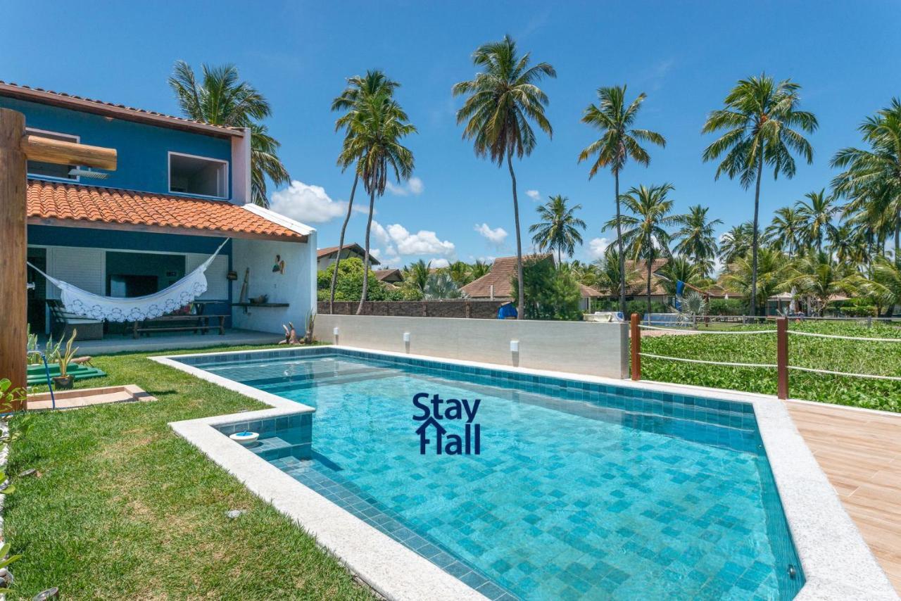 Casa-4Qts-Beira Mar-Piscina E Cozinheira-Sh038 Villa Praia dos Carneiros Ngoại thất bức ảnh