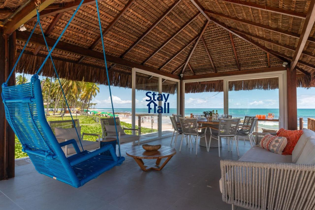 Casa-4Qts-Beira Mar-Piscina E Cozinheira-Sh038 Villa Praia dos Carneiros Ngoại thất bức ảnh
