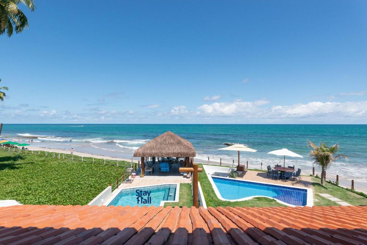 Casa-4Qts-Beira Mar-Piscina E Cozinheira-Sh038 Villa Praia dos Carneiros Ngoại thất bức ảnh